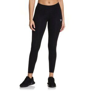 Reebok Women’s Black Cotton 7/8 Leggings, Medium